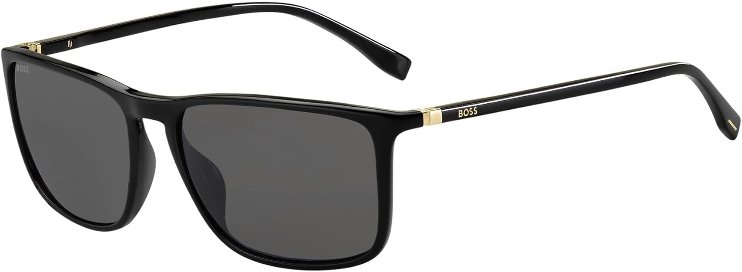 Hugo Boss Men's BOSS 0665/S/IT Sunglasses, Black, 57 mm